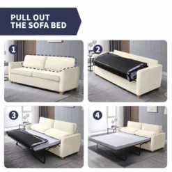 Mjkone Modern Velvet 2-in-1 Pull Out Sleep Sofa Bed -Baxton Studio Shop GUEST a2f7ea79 915a 4206 95a0 3655f1dda8fb