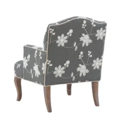 Floral Upholstered Armchair - Gray - Linon 11 Floral Upholstered Armchair - Gray - Linon -Baxton Studio Shop GUEST a35a4aa1 6806 4b6f 90f7 b8cc1214cc50