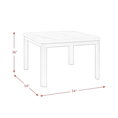 5pc Celine Marble Counter Height Dining Set White/Blue - Picket House Furnishings 18 5pc Celine Marble Counter Height Dining Set White/Blue - Picket House Furnishings - Image 18