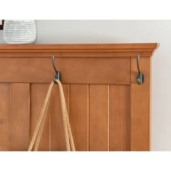 Santa Fe Hall Tree Brown - Linon -Baxton Studio Shop GUEST a45271ce fcf8 41bf 96f8 db3815d3efac