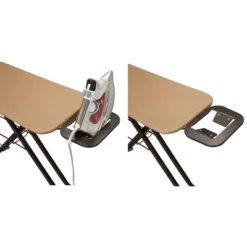 Household Essentials Ironing Center Mesh Steel Top Bronze: Adjustable Non-Slip Ironing Board With Iron Rest -Baxton Studio Shop GUEST a4987b51 c1dc 4bb7 81cd 48fc3554abd4