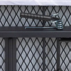 Household Essentials Ultra Ironing Board 4-Leg Cotton Cover Matte Black Frame Gray Cover: Collapsible Metal, 63" X 14.17" -Baxton Studio Shop GUEST a4a4c2d7 1473 4e47 9e7d e691470d2d8b