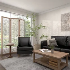 Farmhouse Wood Patterned Room Divider Screen White - Olivia & May 36 Farmhouse Wood Patterned Room Divider Screen White - Olivia & May -Baxton Studio Shop GUEST a4d02a82 01eb 425d 8aac 010fcb1b8bef