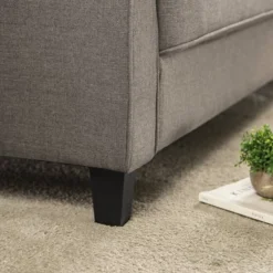 56.7" Sayan Loveseat Sofa With USB Sand Gray - Zinus -Baxton Studio Shop GUEST a5172845 99d2 4c0b 9111 7d7184fae916