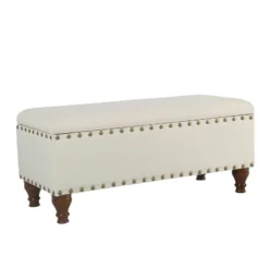 Large Storage Bench With Nailhead Trim - HomePop -Baxton Studio Shop GUEST a563ac6b d05c 49dc a3e2 b446175d0fa2