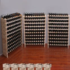 Itopfox Freestanding Wooden Wine Rack Cabinet, Stackable Storage Modular Countertop Holder For 100 Bottles 12 Itopfox Freestanding Wooden Wine Rack Cabinet, Stackable Storage Modular Countertop Holder For 100 Bottles -Baxton Studio Shop GUEST a570093d 8044 415a bebb 487cb9330dac