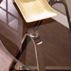 Tainbin Round End Table Champagne - Aiden Lane -Baxton Studio Shop GUEST a6017fd4 3ffc 4d81 b361 17902af9b7de