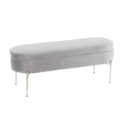 48" Chloe Contemporary Upholstered Storage Bench - LumiSource -Baxton Studio Shop GUEST a6700819 8c5e 42bd 8a95 533b554725d9