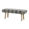 Bohemian Wood Cotton Upholstered Bench - Olivia & May