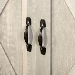 Modern Transitional Sliding Barndoor TV Stand For TVs Up To 65"- Saracina Home -Baxton Studio Shop GUEST a677bb24 74b5 46d0 9845 fe198cd434ed