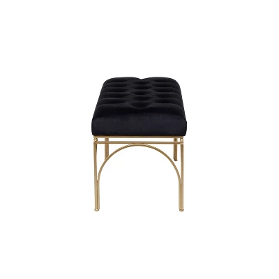 Rectangular Glam Velvet Bench - Olivia & May 5 Rectangular Glam Velvet Bench - Olivia & May - Image 5