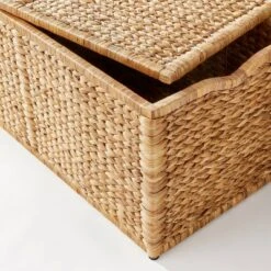 Natural Woven Storage Bench - Threshold™ Designed With Studio McGee: Metal Frame, Fish Scale Pattern, No Assembly Required -Baxton Studio Shop GUEST a6e6878e 6b8c 4d6f b297 bceeff97cca7