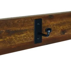 Durango Industrial Wood Coat Hook Shelf And Bench Set Dark Brown - Alaterre -Baxton Studio Shop GUEST a70ce21f 279f 4fde 841f e87e9817d6e9