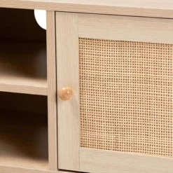 Sebille Wood With Natural Rattan 2 Door TV Stand For TVs Up To 45" Light Brown - Baxton Studio 12 Sebille Wood With Natural Rattan 2 Door TV Stand For TVs Up To 45" Light Brown - Baxton Studio -Baxton Studio Shop GUEST a724b82b 5f72 4c55 8ec3 3c58e0fe0b00