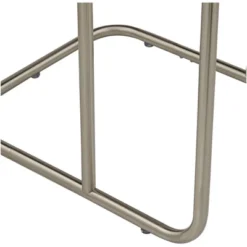 55 Downing Street Modern Dark Oak Brushed Nickel Rectangular Accent Side End Table 20" X 15 1/2" Gray For Living Room Home House -Baxton Studio Shop GUEST a7dc41b8 eeaa 4519 9067 1dc4b8c94814