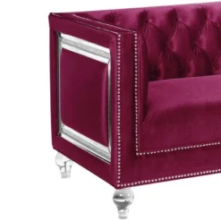 67" Heibero Sofa Burgundy Velvet - Acme Furniture 12 67" Heibero Sofa Burgundy Velvet - Acme Furniture -Baxton Studio Shop GUEST a8141761 5e9d 43c0 9b14 13e64c62d2d5