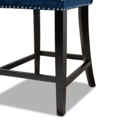 2pc Howell Modern Velvet Upholstered Wood Counter Height Barstool Set - Baxton Studio -Baxton Studio Shop GUEST a85348f8 b300 456e 8450 7baad8026807
