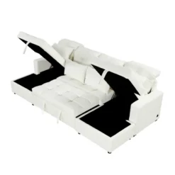 110.2"W Oversized U-Shaped Sectional Sofa, Pull-Out Sofa Bed With Double Storage Chaise Lounges And 2 USB Ports - ModernLuxe 23 110.2"W Oversized U-Shaped Sectional Sofa, Pull-Out Sofa Bed With Double Storage Chaise Lounges And 2 USB Ports - ModernLuxe -Baxton Studio Shop GUEST a8c04a0b 99dc 4855 bf91 d038b31fd27b