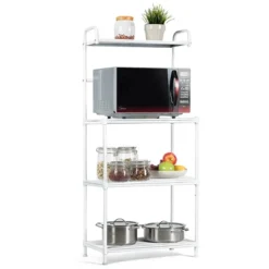 Costway Bakers Rack Microwave Oven Rack Shelves Kitchen Storage Organizer -Baxton Studio Shop GUEST a8f262c7 e6b1 42d9 b4fe db01c39d1525