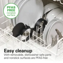 Hamilton Beach Breakfast Sandwich Maker With Timer - Dark Gray - 25478: Nonstick, Cool Touch Handle, 600W, Dishwasher-Safe -Baxton Studio Shop GUEST a91e7b13 5202 4e4b 8305 4f0322ca526a