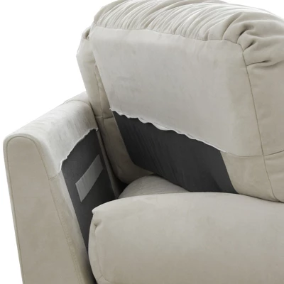 Cloud Modular Sectional Sofa,89inch Scrub Velvet Sofa Couch For Living Room,Curved Couch,Modern LoveSofa With 2 Pillows 3 Seater For Apartment 8 Cloud Modular Sectional Sofa,89inch Scrub Velvet Sofa Couch For Living Room,Curved Couch,Modern LoveSofa With 2 Pillows 3 Seater For Apartment - Image 8