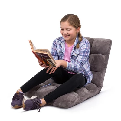 BirdRock Home Adjustable 14-Position Memory Foam Floor Chair - Grey 3 BirdRock Home Adjustable 14-Position Memory Foam Floor Chair - Grey - Image 3