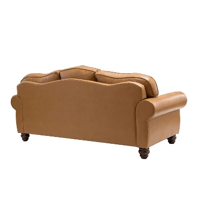 Gracia 81" Transitional Wide Sofa With Removable Cushions And Nailhead Trim For Living Room And Bedroom | ARTFUL LIVING DESIGN 4 Gracia 81" Transitional Wide Sofa With Removable Cushions And Nailhead Trim For Living Room And Bedroom | ARTFUL LIVING DESIGN - Image 4