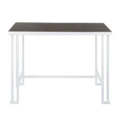 Roman Industrial Counter Height Dining Table Vintage White/Espresso - LumiSource -Baxton Studio Shop GUEST a9dcb270 7d3e 466d 90fb 27c4259c1a27