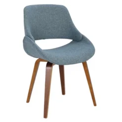 Set Of 2 Fabrico Mid-Century Modern Dining/Accent Chair - Lumisource