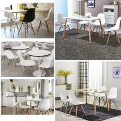 Costway Set Of 2 Mid Century Modern Style Dining Side Chair Wood Leg White 17 Costway Set Of 2 Mid Century Modern Style Dining Side Chair Wood Leg White -Baxton Studio Shop GUEST aa4f32c8 7bab 4c08 b78b 68116f3cbf26