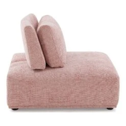 HOMES: Inside + Out 5pc Povoa 159" Modular Curved Sectional Sofa Modern Chenille With Extendable Backrest Pink -Baxton Studio Shop GUEST ab50a3b3 c851 4b37 890f cb2427680817