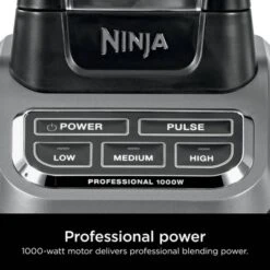 Ninja Professional Blender 1000W BL610: 72 Oz. Smoothie & Ice Crusher, 6-Blade Tech, 3 Speeds, Dishwasher-Safe Parts