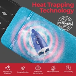 Bartnelli Wooden Top Ironing Board, 5-Layer Steam-Reflecting Cover, Adjustable Height, 46x16” -Baxton Studio Shop GUEST ac554240 eedd 450b 990e 149321c66e89