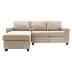 Palisades Reclining Sectional With Left Storage Chaise - Serta