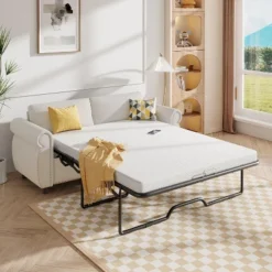 Mjkone Pull Out Sofa Bed,Full Size Sleeper Sofa Couch With Memory Foam Mattress 18 Mjkone Pull Out Sofa Bed,Full Size Sleeper Sofa Couch With Memory Foam Mattress -Baxton Studio Shop GUEST ac7fb719 be25 4476 893c 4ac7b6cd104d