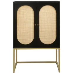 Natural Rattan 2 Door High Cabinet With Built-In Adjustable Shelves - ModernLuxe 15 Natural Rattan 2 Door High Cabinet With Built-In Adjustable Shelves - ModernLuxe -Baxton Studio Shop GUEST ac8bce73 ee62 4fbd 91e0 58d34b55dfcf