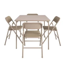 5pc Folding Table And Chair Set Tan - Room & Joy -Baxton Studio Shop GUEST ac90bd93 29f1 4e99 a0e1 8893efd686c4