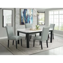 5pc Celine Rectangular Dining Set And 4 Gray Side Chairs - Picket House Furnishings 17 5pc Celine Rectangular Dining Set And 4 Gray Side Chairs - Picket House Furnishings -Baxton Studio Shop GUEST acbca079 464e 4f3c 846e db8aee079490