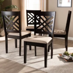 4pc Caron Finished Wood Dining Chairs - Baxton Studio 15 4pc Caron Finished Wood Dining Chairs - Baxton Studio -Baxton Studio Shop GUEST ad5ea805 093b 42ee 8359 31b3e11563ef