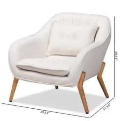 Valentina Velvet Natural Wood Armchair - Baxton Studio -Baxton Studio Shop GUEST ad623fcf b467 44b3 bba5 3d0b1723701e