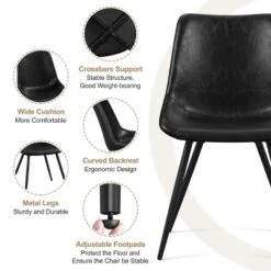 Yaheetech 2pcs Metal Dining Chairs Accent Chairs -Baxton Studio Shop GUEST ad7387ac 2011 41f7 b5e4 bcf247aeca0f