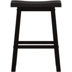 Set Of 2 24" Watkins Saddle Seat Backless Counter Height Barstools - Inspire Q -Baxton Studio Shop GUEST ae148f9f 9f2f 40d7 b39e 57f6963d283b