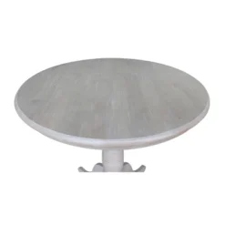 36"x36" Round Pedestal Dining Table Washed Gray Taupe - International Concepts -Baxton Studio Shop GUEST ae1abf89 ebd8 495e bc64 a3661764e806