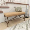 Farmhouse Wood Rectangle Bench Brown - Olivia & May