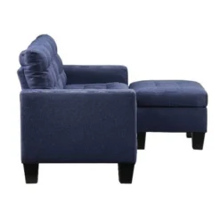 81" Earsom Sofa Blue Linen - Acme Furniture -Baxton Studio Shop GUEST ae630a53 db13 4b79 b4a5 2996745db794