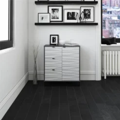 Maddock 1 Door 3 Drawer Accent Cabinet With Faux Wave Pattern Graphite - Room & Joy -Baxton Studio Shop GUEST aeba0e9f c345 4149 bebd 8b3f1aefdc07