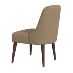 HomePop Modern Dining Chair Boucle Brown: Upholstered Side, Tapered Wood Legs, Spot Clean -Baxton Studio Shop GUEST aecddf9f ddc0 43ad 9fb3 d62f240c625d