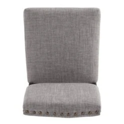 Set Of 2 Iverson Nailhead Trim Brown Finish Linen Side Chairs - Inspire Q 13 Set Of 2 Iverson Nailhead Trim Brown Finish Linen Side Chairs - Inspire Q -Baxton Studio Shop GUEST aeef452e 2e62 4a87 9c08 d34994804338