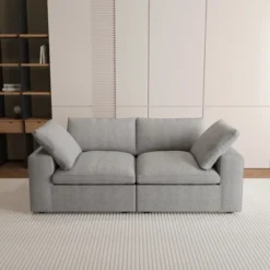 78" Cloud Modular Sectional Sofa With Thick Cushion,Minimalist Lovesofa Convertible Couch Deep Seat Couches For Living Room Sets 29 78" Cloud Modular Sectional Sofa With Thick Cushion,Minimalist Lovesofa Convertible Couch Deep Seat Couches For Living Room Sets -Baxton Studio Shop GUEST aefd7774 2324 41d7 ac06 3ffe21a4ba0c