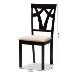 Set Of 2 Sylvia Espresso Finished Dining Chair Sand/Brown - Baxton Studio 8 Set Of 2 Sylvia Espresso Finished Dining Chair Sand/Brown - Baxton Studio -Baxton Studio Shop GUEST af729481 1230 4f9e b8ba a8883431fd10